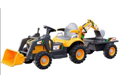 tractor pentru copii cu cupa
