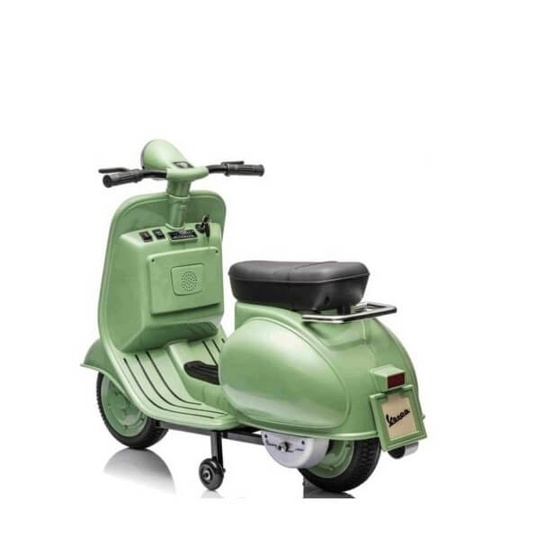scuter copii 12v 7ah vespa verde scuter copii 12v 7ah vespa verde