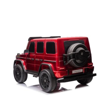 masinuta electrica 24v 14ah scaun piele rosu metalizat